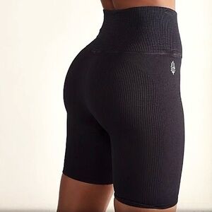 NWT Free People Movement Black Happiness Runs Bike Shorts